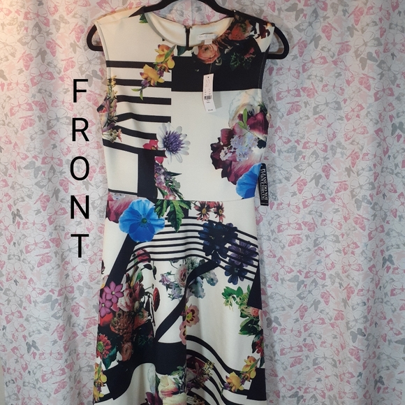 🔥3/$70 *NWT* NY&Co Floral Midi Dress - Picture 2 of 3